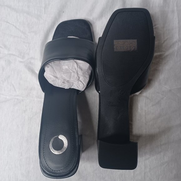 New Journee Collection Women's Alisia Slip-On Mules Sandal Black 9.5 - Picture 4 of 6